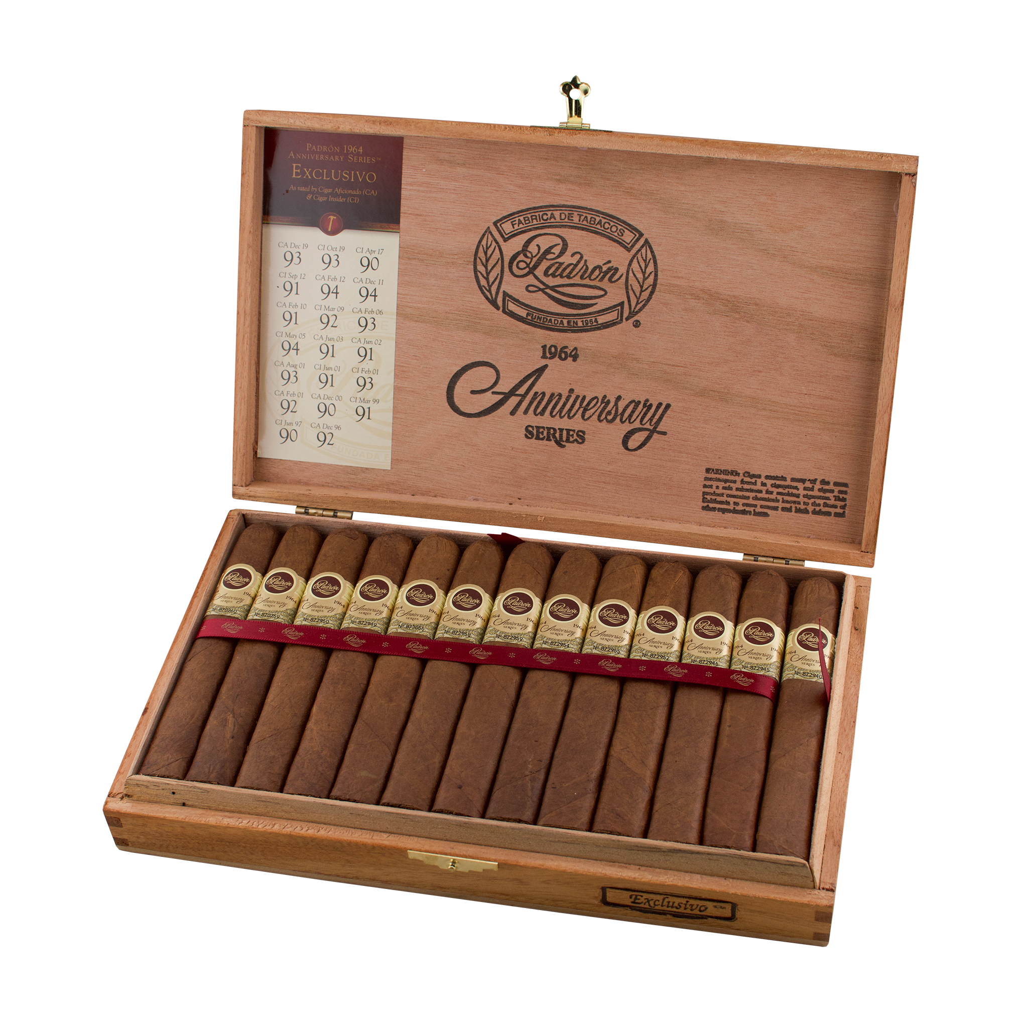 Padron 1964 Anniversary Exclusivo Natural Robusto Cigar - Box
